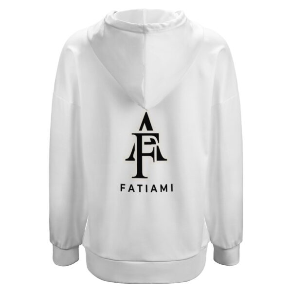 Sweat à capuche blanc FATIAMI – Image 5