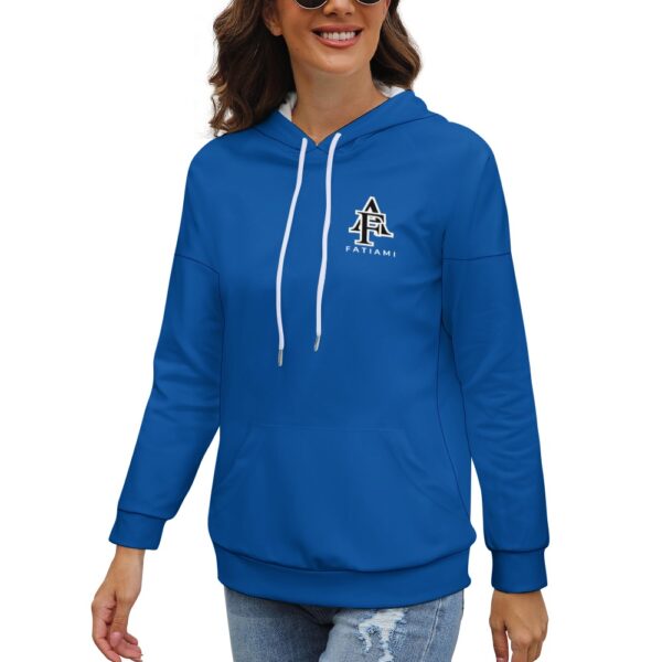 Sweat à capuche bleu royal, dos neutre FATIAMI – Image 2