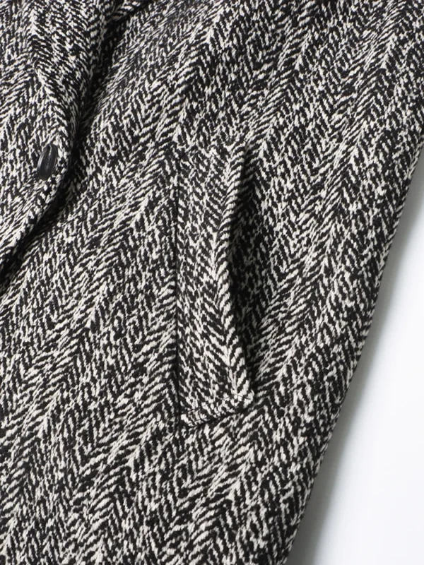 Manteaux amples décontractés en cuir et patchwork colorblock pour femme – Image 5