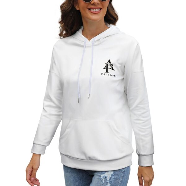 Sweat à capuche blanc FATIAMI – Image 2