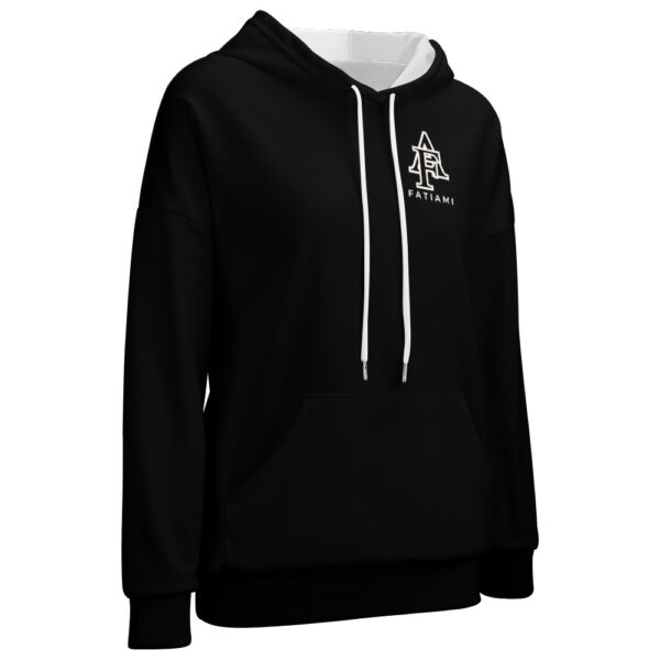 Sweat à capuche noir à dos neutre FATIAMI – Image 4