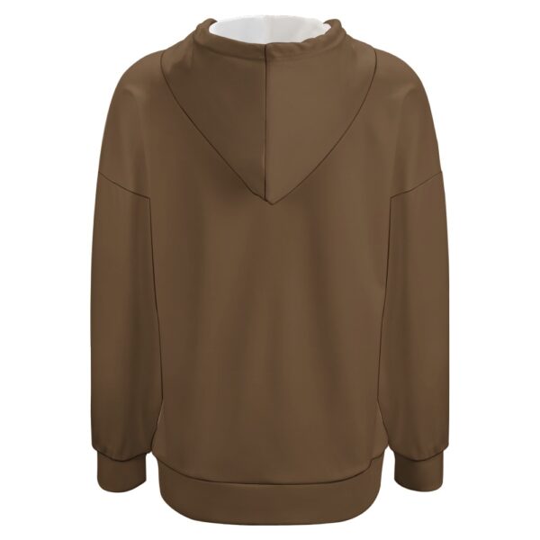 Sweat à capuche marron, dos neutre FATIAMI – Image 5