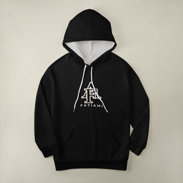 Sweat à capuche noir FATIAMI – Image 2