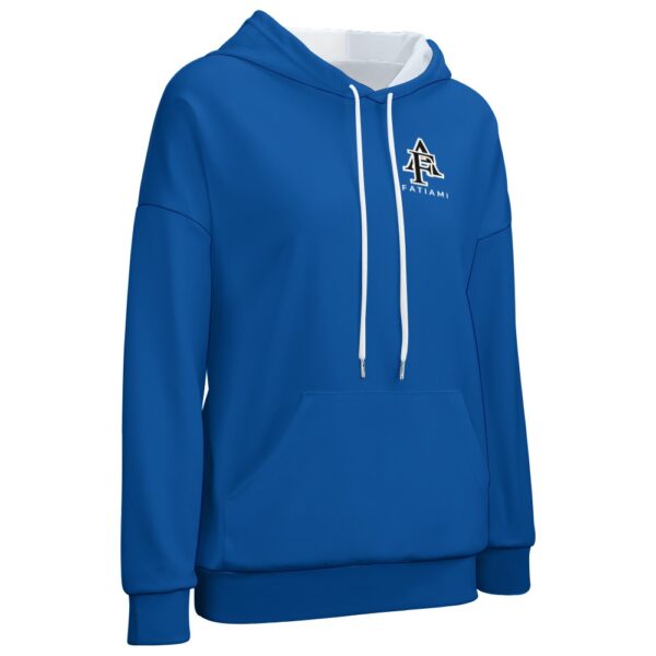 Sweat à capuche bleu royal, dos neutre FATIAMI – Image 4