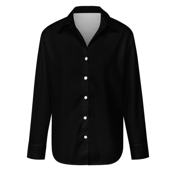 Chemise noir manche longue femme classique