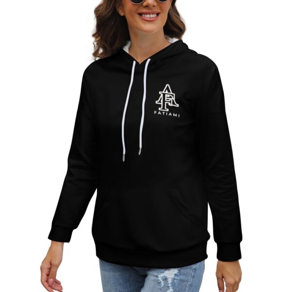Sweat à capuche noir FATIAMI – Image 2