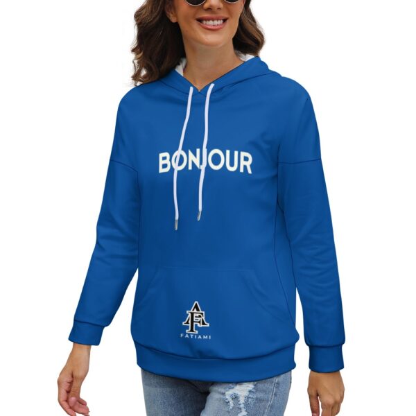 Sweat à capuche bleu FATIAMI – Image 2