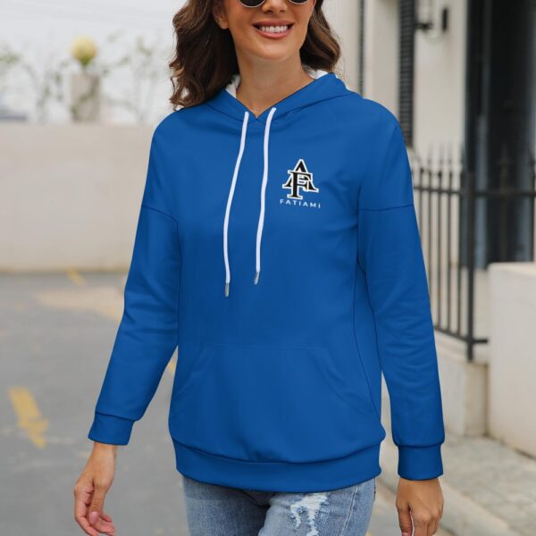 Sweat à capuche bleu royal, dos neutre FATIAMI – Image 6
