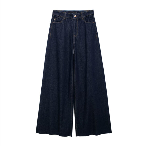 Ensemble en jean, confortable casual, Top sont manche et pantalon – Image 5