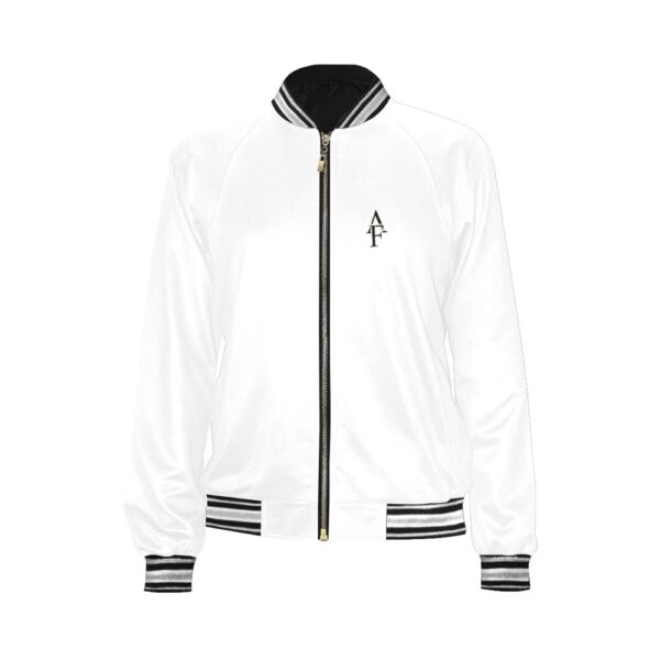 Veste bomber blanche pour femme – Image 4