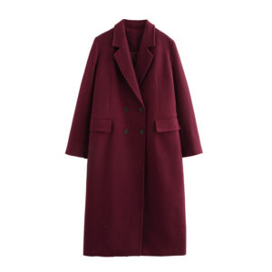 Manteau rouge bordeaux