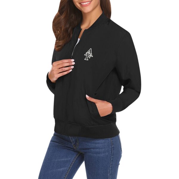 Veste bomber noir pour femme – Image 3