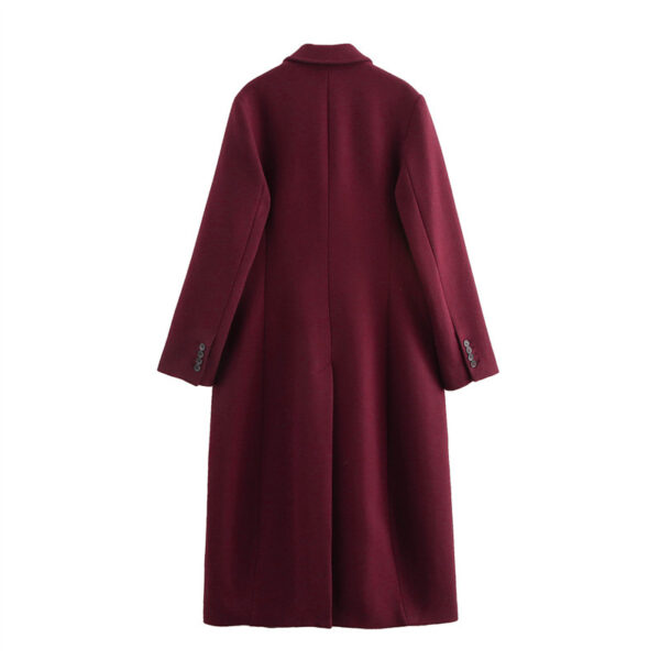 Manteau rouge bordeaux – Image 2