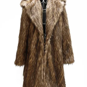 Veste long faux fur