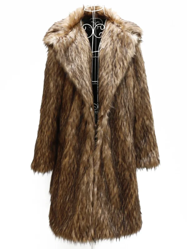 Veste long faux fur