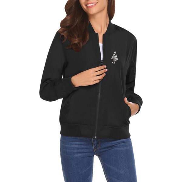 Veste bomber noir pour femme – Image 2
