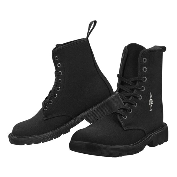 Bottes noir à lacets pour femme
