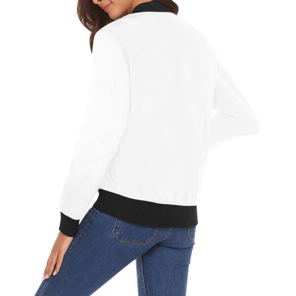 Veste bomber blanche pour femme – Image 4