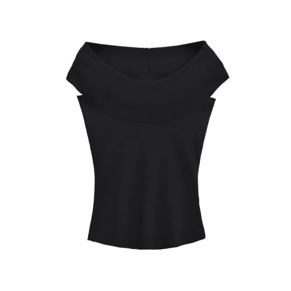 Black one shoulder sweater – Image 5