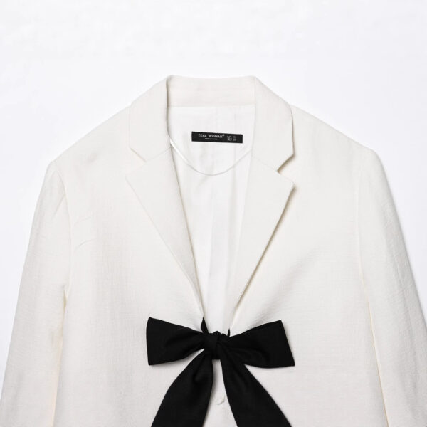 Bow long sleeved suit jacket – Image 3
