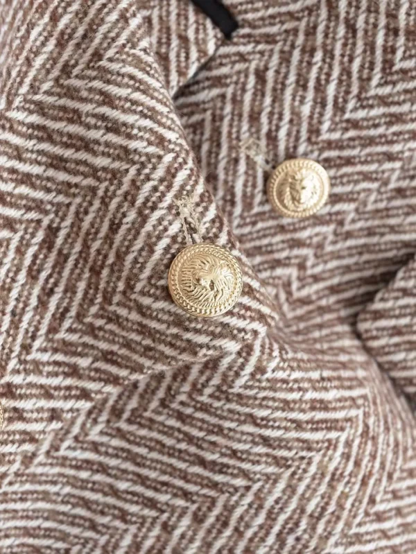 Tweed cropped vintage coat – Image 6