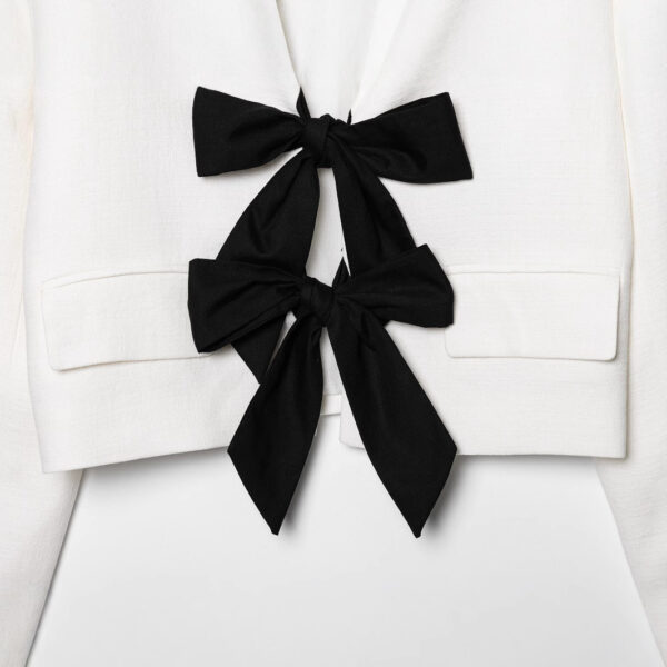 Bow long sleeved suit jacket – Image 4