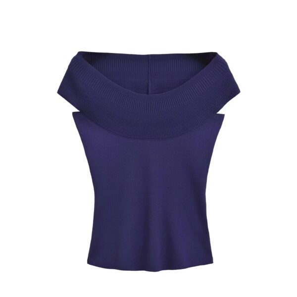 Black one shoulder sweater – Image 3