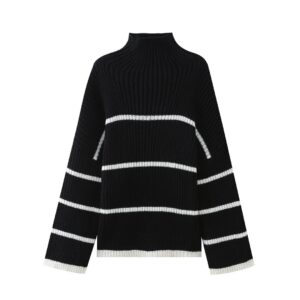 Black Striped Sweaters