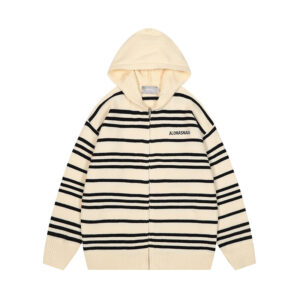 Cardigan hooded sweater