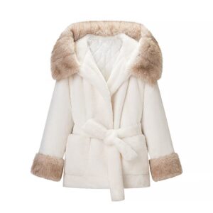 Faux Fur Cotton-Padded Coat