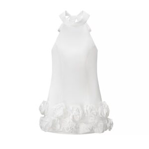 Floral High Neck Dress