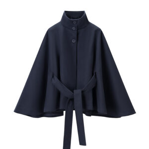 Cape style collar jacket