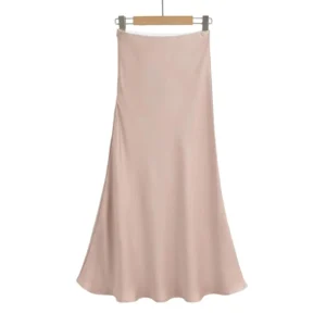 Elegant Satin Midi Skirts