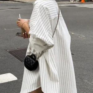 Long sleeved striped shirt