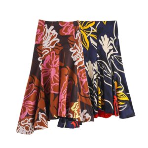 Printed Y2k midi skirt