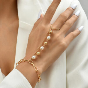 Pearl Chain Link Bracelet