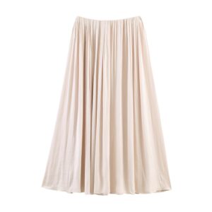 Long waist loose skirt